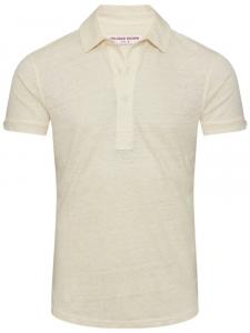 Orlebar Brown льняная рубашка поло Sebastian, нейтральный