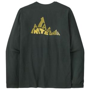 Футболка с логотипом берма L/S, ответственная за безопасность, с длинным рукавом Patagonia, зеленый