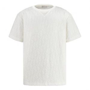Футболка ss21 oblique print cotton terry loose for men purple Dior, белый