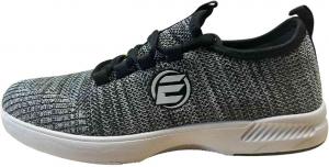 Женские боулинг-кроссовки ELITE Kona Slip-On - легкие, дышащие вязаные, универсальная подошва, белый/черный/серый