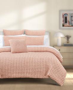 Комплект постельного белья Bold Cloud Puff, 2 предмета, размер Twin/Twin XL J by J Queen, Blush