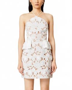 Морской кружевной мини-сарафан на бретелях в белом цвете Seafarer ELLIATT