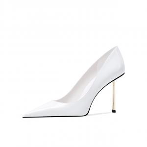 Женские туфли на тонком каблуке и высоком каблуке Shesrim, White