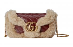 Сумка GG Marmont из овчины и кожи, кроссбоди, через плечо, женская GUCCI, Set (Bag+Dust Bag)