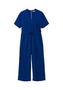 Комбинезон с поясом-завязкой продольной конструкции Sheego, черный