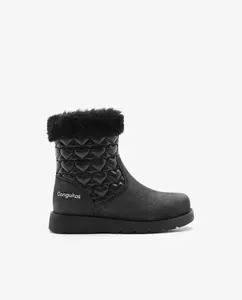 Сапоги для девочки с принтом в виде сердечек Conguitos, черный