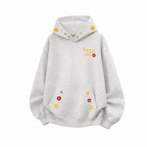 Толстовка Unisex Hooded Moderate Heavyweight HUANQIU, premium серый