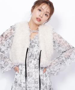 Жилет для удава с лентой Jill By Jill Stuart, цвет Ecru