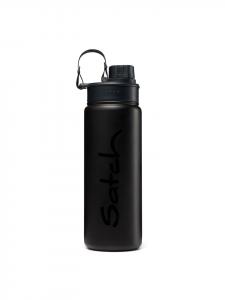 Satch Бутылка для воды из нержавеющей стали, 500 мл, черно-серая