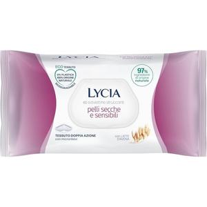 Салфетки для снятия макияжа для сухой и чувствительной кожи с овсяным молоком 60 салфеток Lycia