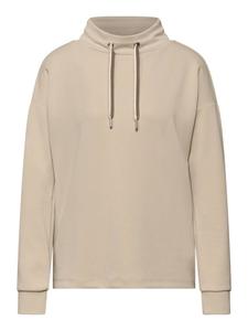 Street One Толстовка из хлопка бежевого цвета