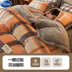 Disney Комплект постельного белья, 200х230 см, 4 предмета, флис, оранжевый