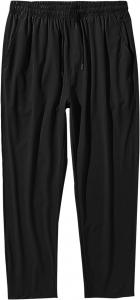 Мужские брюки свободного кроя, классические повседневные зауженные брюки, однотонные, легкие, деловые, уличная одежда Maiyifu-GJ, Black