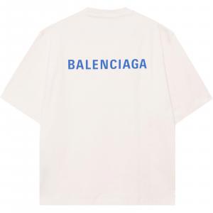 Футболка с логотипом Balenciaga, экрю