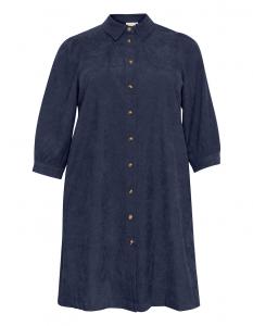 Платье-рубашка KAFFE CURVE Verana, темно-синий