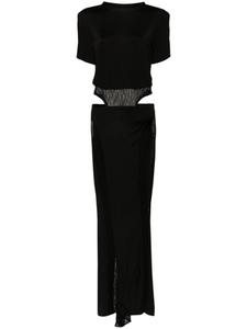 Almaz платье Coupe с кружевом, черный