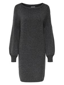 JDY Вязаное платье антрацитового цвета