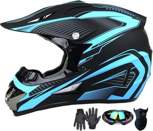 Шлем для мотокросса SanQing yytk-01, синий