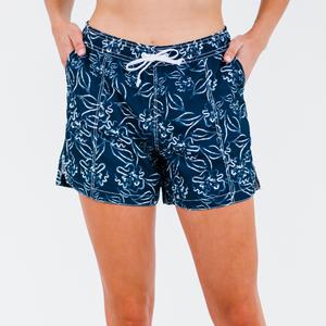 Женские шорты для плавания до середины бедра Calypsa, Navy Blooms