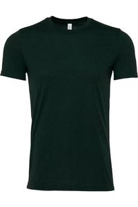 Футболка унисекс BELLA + CANVAS из джерси CVC, цвет heather emerald