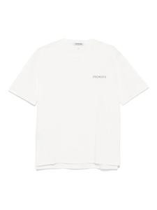 Футболка с контрастными деталями и разрезами по бокам Premiata, белый