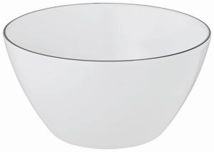 Cereal bowl lido black line Seltmann Weiden, белый