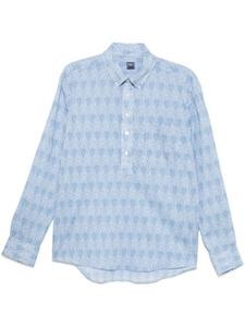 Fedeli рубашка с принтом пейсли, белый