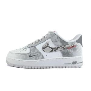 Nike Air Force 1 CNY 'Year Of The Snake' нескользящие износостойкие низкие скейтбордские обувь unisex белый серый
