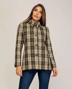 Женская куртка с воротником и пуговицами Fsh, розовый