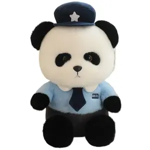 Плюшевая игрушка Cute Panda, Police Bear, высота 15см/25см/35см/50см Tranquility and elegance, синий
