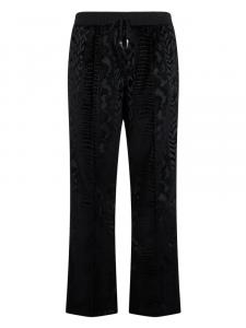 Спортивные брюки с анималистичным принтом Roberto Cavalli, черный