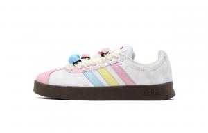 Adidas Neo ВЛ Корт Лайфстайл Литл Рейнбоу противоскользящие износостойкие низкие скейтбордские кроссовки унисекс синий желтый розовый - синий желтый розовый, цвет Blue Yellow Pink