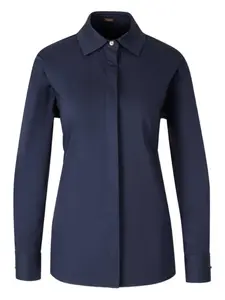 Блузка с застежкой на пуговицах и открытой спиной Cult Gaia, синий