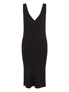 Платье миди с V-образным вырезом Paris Georgia, черный