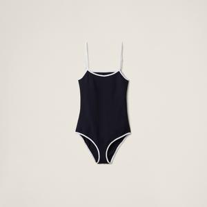 Купальник из технического трикотажа MIU MIU, синий