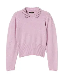 Свитер с спортивным принтом Actitude, фиолетовый