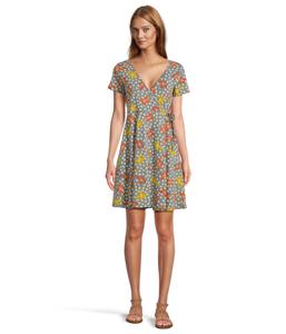 Платье Toad&Co Freesia Wrap Short Sleeve Dress, North Shore Lily Print