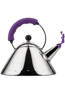 Декорированный чайник Alessi, серебристый