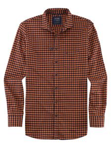 Рубашка OLYMP Kariertes Modern Fit mir Kent Kragen, цвет Mango