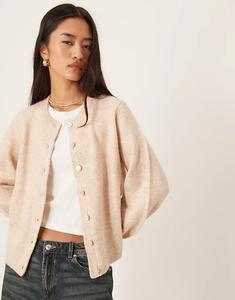 Вила супермягкий трикотажный кардиган из натурального меланжа