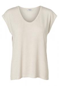 Футболка с набивным рисунком Pcbillo Stripes Noos Pieces, кремовый