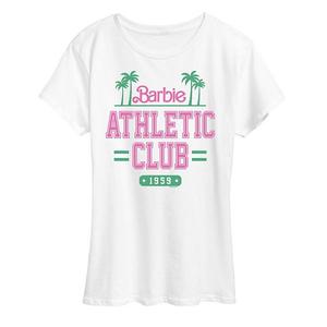Женская футболка с принтом athletic club Barbie, White
