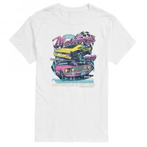 Мужская футболка Ford Mustang Boss 302 с графическим рисунком в стиле ретро Licensed Character, белый