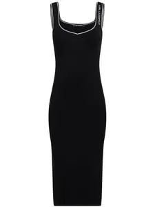 Трикотажное платье KARL LAGERFELD, черный
