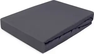 Простыня на резинке, трикотаж, 90х200 см, темно-серая Darymex