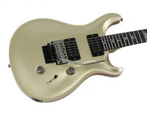 Paul Reed Smith Wood Library Custom 24 с системой Floyd Rose, гриф из термообработанного клена с фактурой пламени, цвет Шампань Золотой Металлик