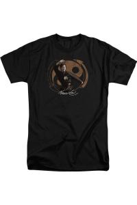 Футболка с коротким рукавом для взрослых с изображением Брюса Ли Джит Кун До Gildan, черный