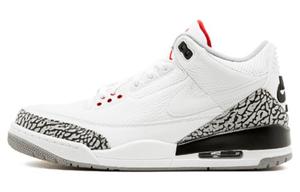 Кроссовки Jordan Air Jordan 3 Vintage Basketball Unisex AV6683-160, белый/серый