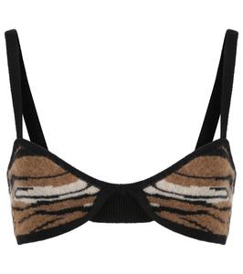 Жаккардовый кашемировый бюстгальтер Eda Khaite, Small Tiger Jacquard