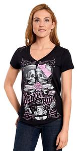 Женская футболка Rattle N Roll Lethal Angel, черный